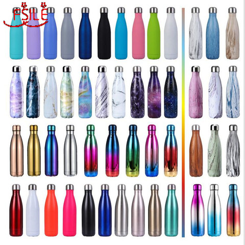 FSILE 500/1000ml Double-Wall Insulated Vacuum Flask Stainless Steel Water Bottle Cola Water Beer Thermos for Sport Bottle /6 ► Photo 1/6