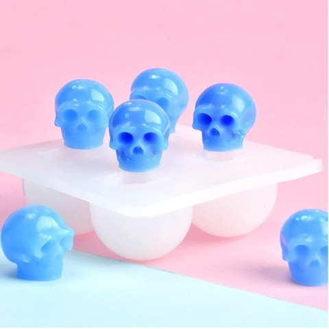 Skull Silicone Mold Resin Epoxy Resin Diy Halloween Theme Jewelry Making Tool ► Photo 1/6