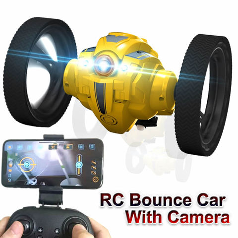 Newest !!2.4GHz Radio Control Bounce Car Jumping Robot RC Toy For Sale