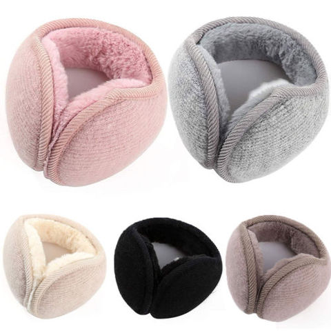 Fashion Men Women Winter Warm Faux Fur Ear Earmuffs Plush Sloid Adjustable Earmuff for Girls Hairbands Soft Ear Muffs ► Photo 1/6