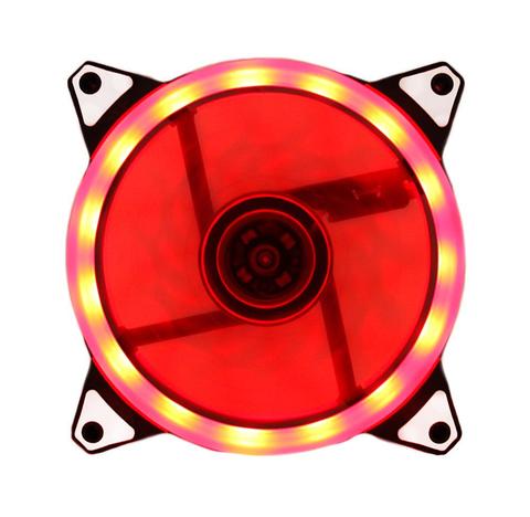 PC cooling fan, led, red on contour, 120mm ► Photo 1/4