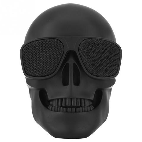 Portable Mini Skull Head Speaker Wireless Bluetooth Stereo Speaker HD Bass Speaker  special Provides impressive true sound ► Photo 1/6