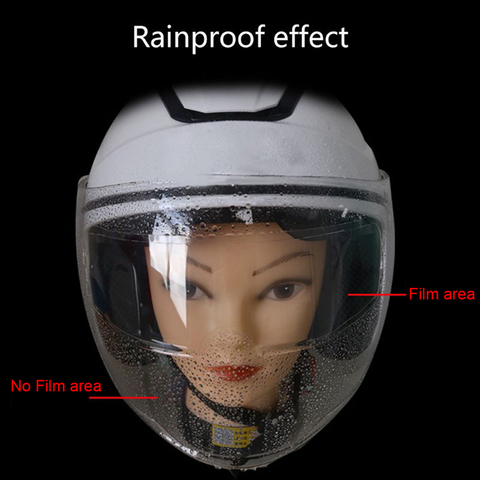Helmet Clear Rainproof Anti-Fog Patch Film Universal Motorcycle Helmet Lens Film ► Photo 1/6