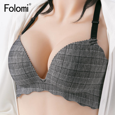 Wire Free Comfort Women Bras Sexy Push Up lingerie Plunge Bras for Women ► Photo 1/6