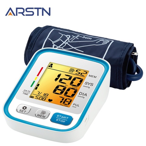 Tonometer Blood Pressure Monitor Medical Equipment Blood pressure Meter Sphygmomanometer Pluse Rate  LCD ► Photo 1/5