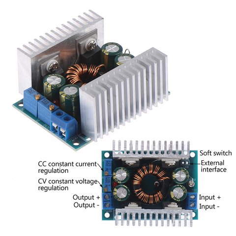 DC-DC 5-30V to 1.25-30V 12V 24V 8A Automatic Adjustable Step Up Down Boost Buck Converter Power Module Voltage Regulator for Car ► Photo 1/5