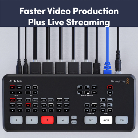 Blackmagic Design HDMI Live Stream Switcher  ATEM Mini Pro ATEM Mini Multi-view and Recording New Features Mini Pro ISO ► Photo 1/6