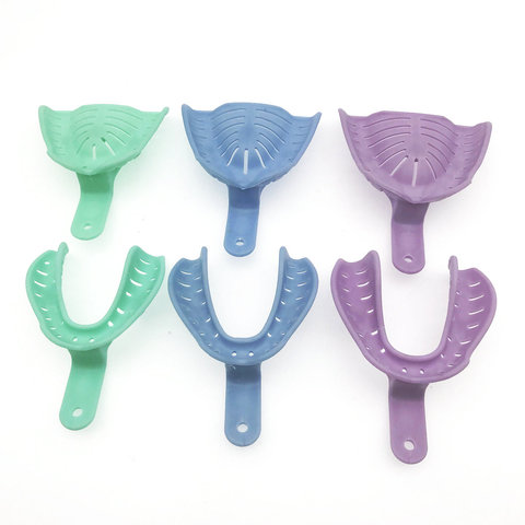 6Pcs Colorful Dental Impression Trays Plastic Materials Teeth Holder ► Photo 1/6