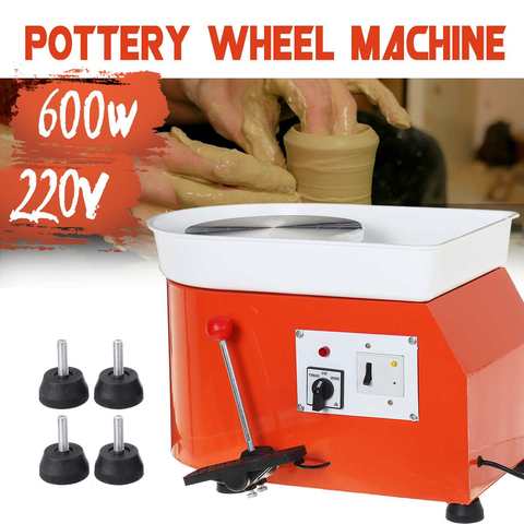 Meigar 600W 220V 25CM Electric Pottery Wheel Ceramic Machine Tools DIY Students Pottery Wheel for Ceramic Work Ceramics Clay ► Photo 1/6