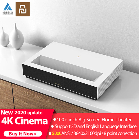 Original 2022 Xiaomi Fengmi Laser Projection TV 4K Cinema ALPD 3D 2000 ANSI Projector Ultra HD Wireless Smart Home Theater ► Photo 1/6