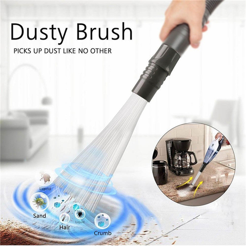 Vacuum Duster Cleaner Brush Pro Cleaner Universal Dust Brush Tubes Attachment Dust Remover Cleaning Tools for daddy Keyboard pet ► Photo 1/6