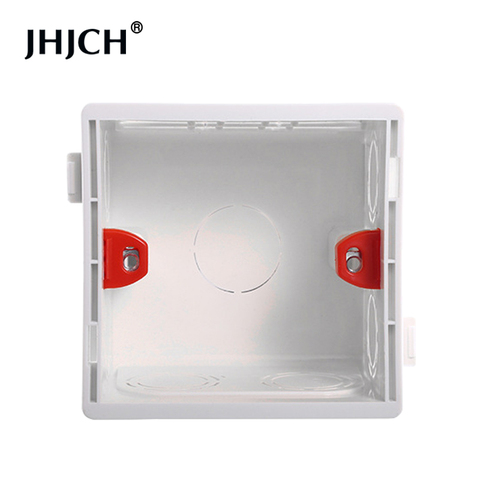 86 type electrical adjustable mounting box cassette switch socket junction box concealed concealed internal mounting box white ► Photo 1/4