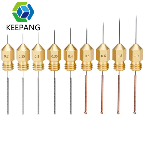 10ps Stainless Steel Cleaning Needle Nozzle for Drills 0.2/0.3/0.4/0.5/0.6-1.2mm PCB Drill Bit Drill 3D Printer Parts ► Photo 1/6