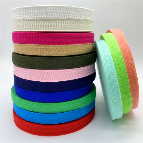 5yards/Lot 10mm/20mm 100% Cotton Ribbon Hserring Bone Handmade Ribbon Wedding Christmas Decoration DIY Sewing Fabric Crafts ► Photo 1/5