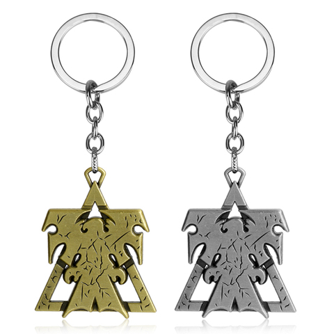 Game StarCraft Keychain Wings of Liberty Terran Zerg Protoss Metal Keyring Key Chains Charm Charm Key Rings chaveiro Llavero ► Photo 1/6