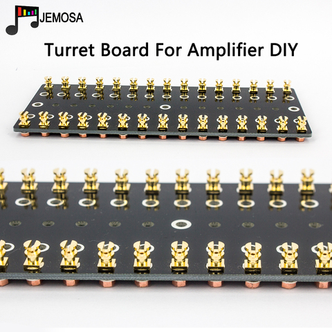 1PC Audio Turret Board Strip Tag Board Terminal Lug Board Solder Gold Plated Copper Screw Type Audio Vintage Tube Amplifier ► Photo 1/6