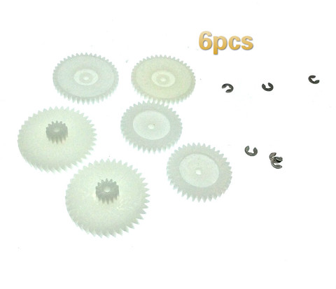 7pcs Helical gear for Philips radio tape recorder D8303 D8403 ► Photo 1/6