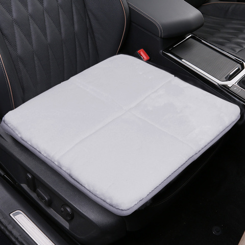 Faux fur car seat cushion winte square universal high quality luxury stitching car seat cover Fit for Toyota BMW Kia ford Lada ► Photo 1/6