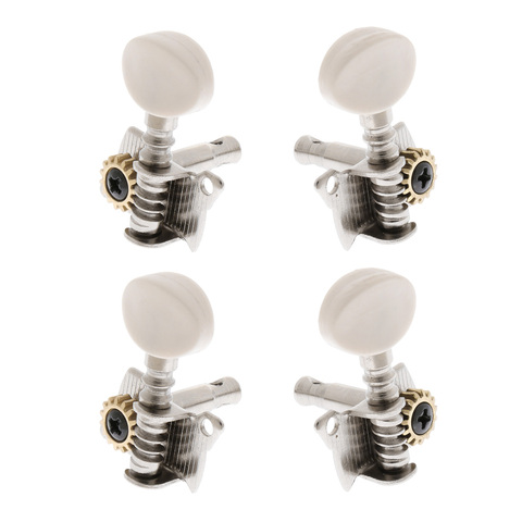 Pack of 4 2L2R Metal Open Ukulele Tuning Pegs 4-string Guitar Machine Heads DIY ► Photo 1/6