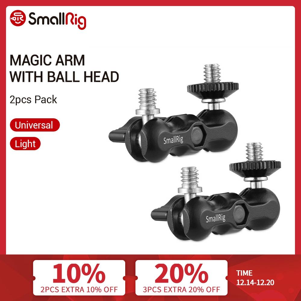 SmallRig Universal Magic Arms with Small Ballhead (2pcs Pack) For Camera Cage/Top Plate /Top Handle/Monitor/Video Light  -2158 ► Photo 1/6