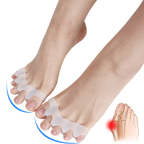 1 Pair Toe Separator Corrector Toe Protector Hallux Valgus Corrector Bandage Toe Separator Splint Wraps Foot Stretcher Care Tool ► Photo 1/6