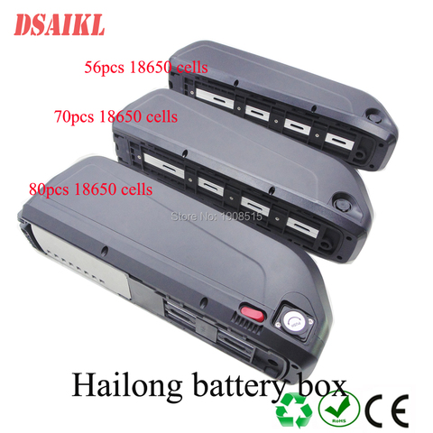 New version hailong battery 24V 36V 48V 52V battery box for 56pcs 65pcs 70pcs 80pcs cells G56 G70 G80 MAX hailong battery case ► Photo 1/6