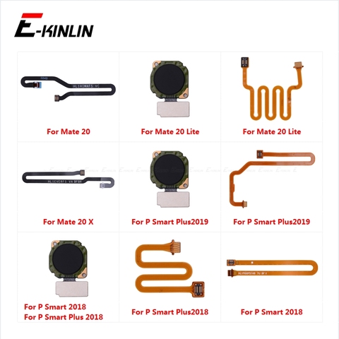 Home Return Button Key Fingerprint Sensor Scanner Connector Flex Cable Touch ID For HuaWei Mate 20 Lite X 20X P Smart Plus 2022 ► Photo 1/6