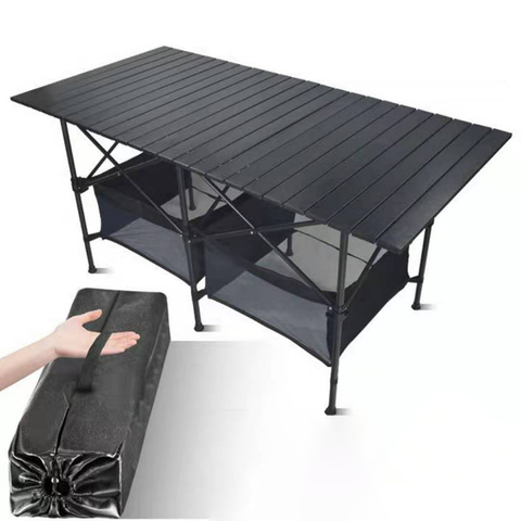 New Outdoor Folding Table Chair Camping Aluminium Alloy BBQ Picnic Table Waterproof Durable Folding Table Desk ► Photo 1/6