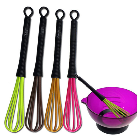 Mini Salon Hairdressing Tool Tint Dye Whisk Balloon Whip Mixer Egg Stirrer Whisk Tools Styling ToolsHand Kitchen Egg Beater ► Photo 1/6