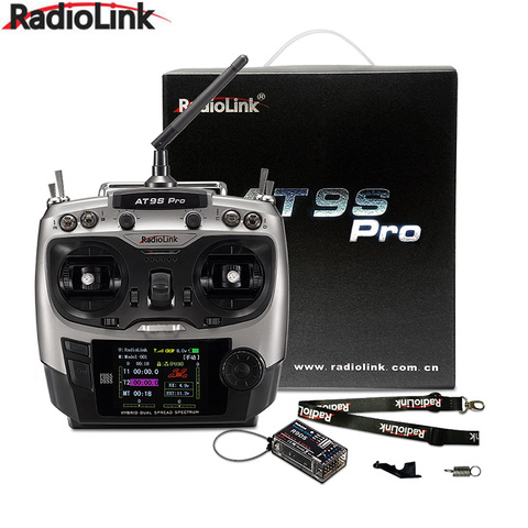 Radiolink AT9S Pro TX 10/12CH RC Radio Controller RC transmitter with R9DS RX 2.4G receiver for RC FPV Racing Drone ► Photo 1/6