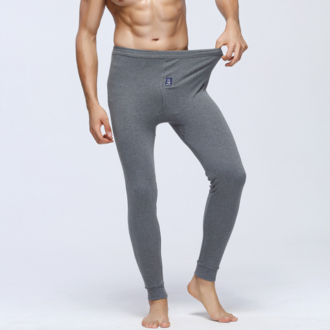 2pcs/LOT Brand Men Thermal Cotton Underwear Autumn Winter Men Warm Long Johns Pants Leggings Pants Sleeping Bottoms ► Photo 1/6