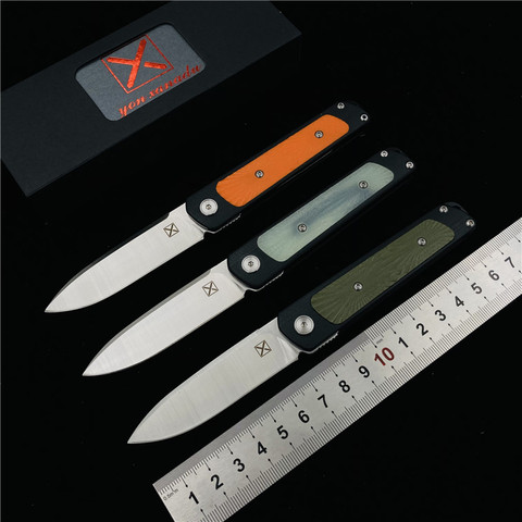 Yon Xanadu Original YX-622 lockless small folding knife 14c28n steel G10 handle outdoor field survival fishing tools ► Photo 1/6