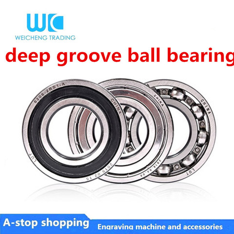 1pc deep groove ball bearing 6200 6201 6202 6203 6204 6205 6206 6207Z low and high speed rubber cap and iron cap sealing ring ► Photo 1/4