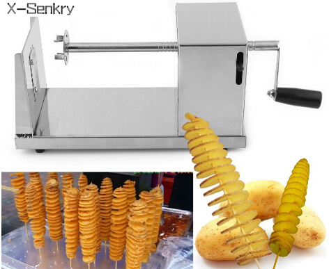 Tornado Potato Slicer Cutter, Spiral Potato Chips Making Machine