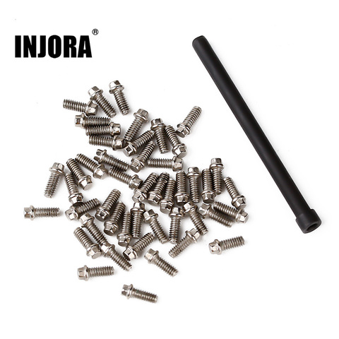 INJORA M2 M2.5 M3 Metal Screws 1.9 2.2 Wheel Rims for 1/10 RC Car Crawler Traxxas TRX4 TRX6 Axial SCX10 90046 AXI03007 ► Photo 1/6