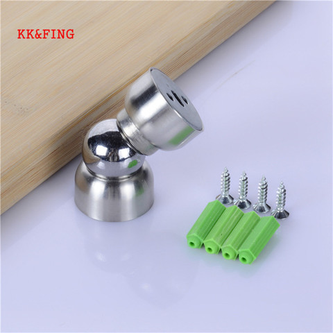 KK&FING 5.6cm Stainless Steel Ultra-short Door Suction Magnetic Door Stopper Bathroom bedroom Mini Door Stops With Screws ► Photo 1/6