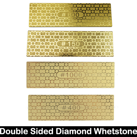 1Pcs Diamond Knife Sharpening Stone Double Sided 150/60 400/1000 Grit Kitchen Plate Whetstone Sharpening Honing Set ► Photo 1/4