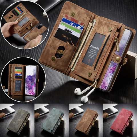 Leather Wallet Case for Samsung S20 Ultra S10 S9 S8 Plus S7 Edge Note 20 10 8 9 A20 A30 A40 A50 A70 A51 A71 A21S Cover Cases ► Photo 1/6
