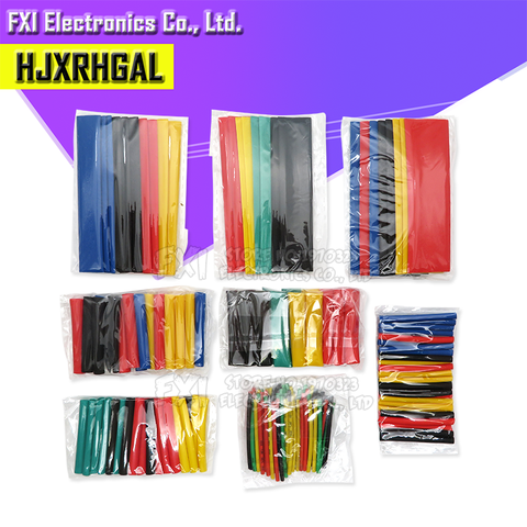 164pcs/Set Heat shrink tube kit Insulation Sleeving termoretractil Polyolefin Shrinking Assorted Heat Shrink Tubing Wire Cable ► Photo 1/2
