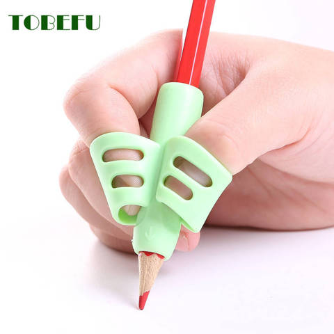 3pcs Children Writing Skill Pencil Pan Holder Kid Learning Practise Silicone Pen Aid Grip Posture Correction Device for Students ► Photo 1/6