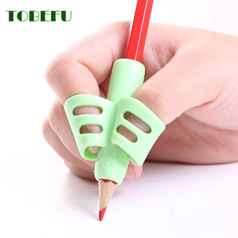 3pcs Children Writing Skill Pencil Pan Holder Kid Learning Practise Silicone Pen Aid Grip Posture Correction Device for Students ► Photo 1/6
