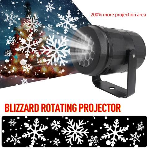 Buy Online New Christmas Snowflake Laser Projector Light Lamp Rotating Led Stage Lighting Effect Party Dj Lights Indoor Outdoor Lights 4w Alitools