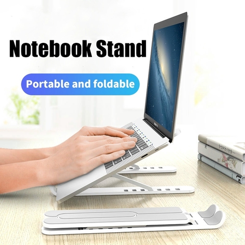 Adjustable Foldable Laptop Stand Desktop Notebook Holder Portable Laptop Tray Desk Riser for Macbook Pro Air IPad Pro DELL HP ► Photo 1/6