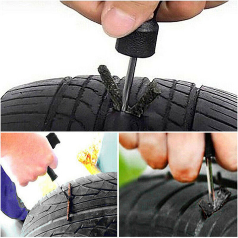 5PCS Car motorcycle Tyre Tubeless Seal Strip Plug Tire Puncture Repair Kit ► Photo 1/1