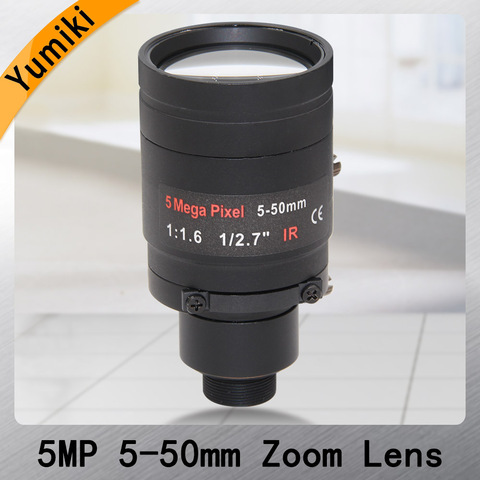 5Megapixel Varifocal M12 Mount Lens With IR Filter 5-50mm 1/2.7 inch Manual Focus and Zoom For Action Camera Long Distance View ► Photo 1/5