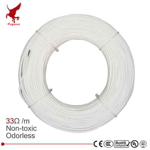 100m 12k 33ohm HRAG carbon fiber heating cable 5V-220V floor heating  high quality infrared heating wire Non-toxic odorless ► Photo 1/6