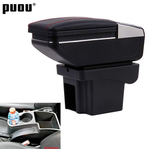 For Chevrolet Niva Double layer Armrest Box Niva 1 Rotatable Car Central Armrest Storage Box cup holder modification accessories ► Photo 1/6