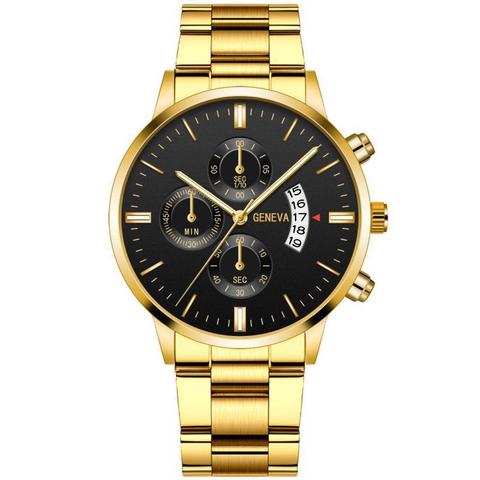 Men Watch New Calendar Military Quartz Wristwatches Steel Saat Luxury Watches Sport Men's Fashion Casual Relogio Masculino ► Photo 1/6