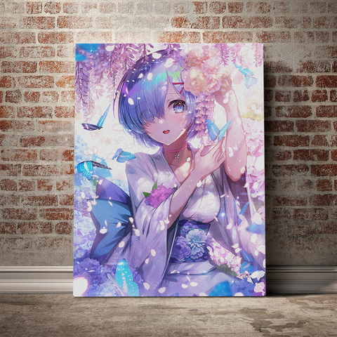 Rem Re Zero Anime Poster Canvas Painting Printed Canvas Posters Prints Modern Big Size Wall Art Pictures Canvas Posters Prints ► Photo 1/4