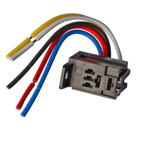 4pin 5pin socket with wire 40A 12V 24V DC Relay Universal Automotive Violet Relay ► Photo 1/1